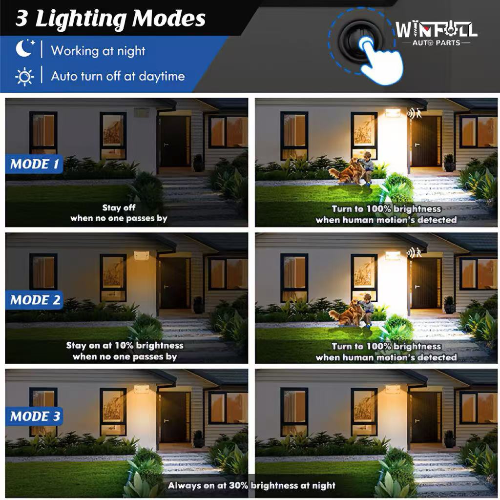 261 LED Solar Panel Lighting IP65 Waterproof Outdoor Light