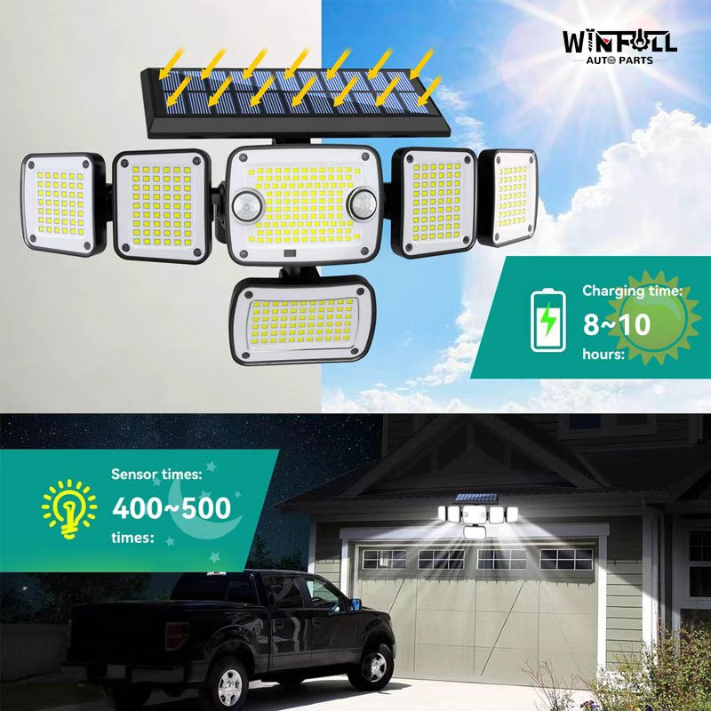 366LED Solar Panel Lighting IP65 Waterproof Outdoor Light