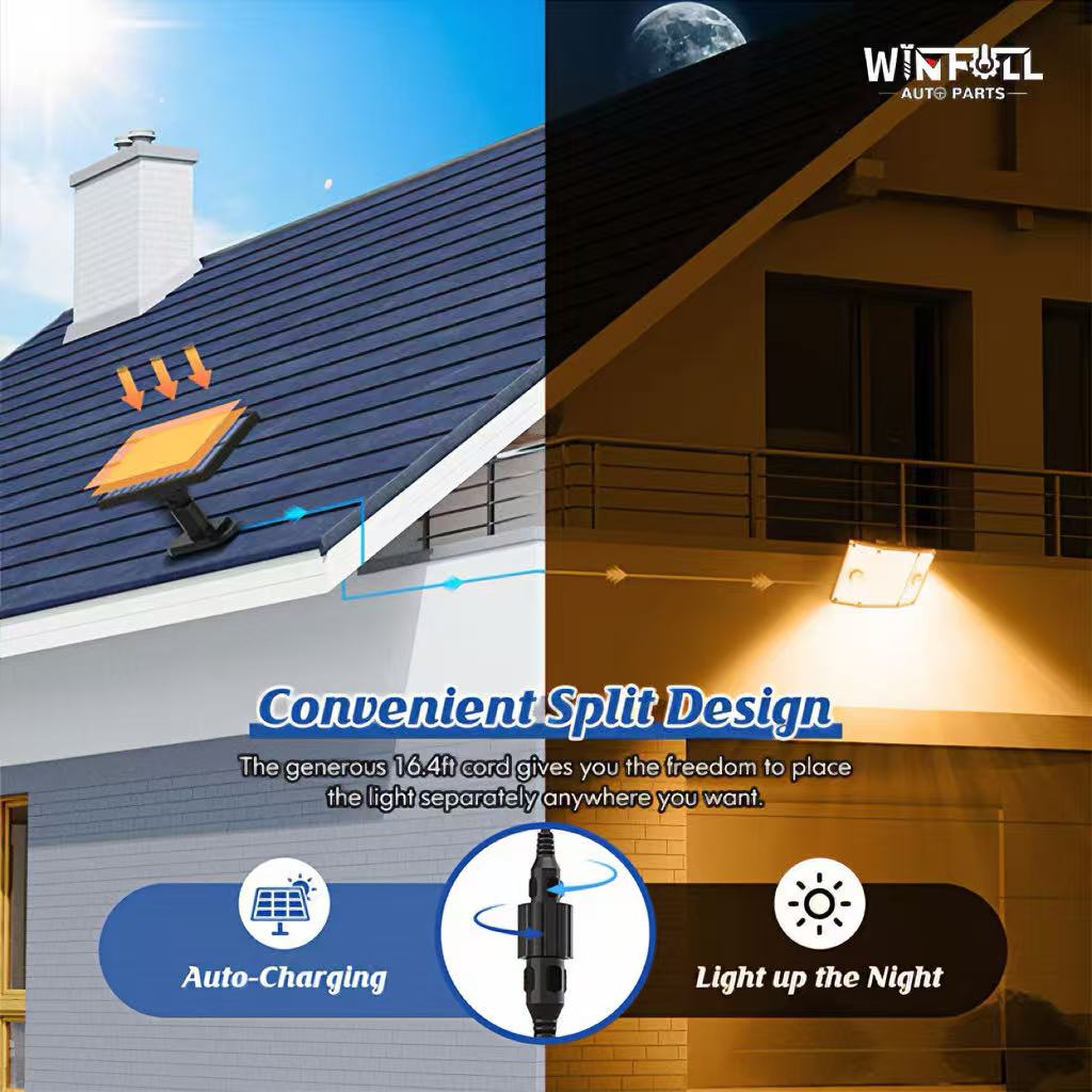 261 LED Solar Panel Lighting IP65 Waterproof Outdoor Light