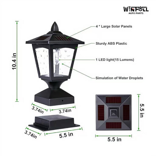 15 LED Solar Panel Lighting IP65 Waterproof Outdoor Light
