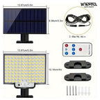 106 LED Modern Outdoor Solar Light with Motion Sensor IP65 Waterproof